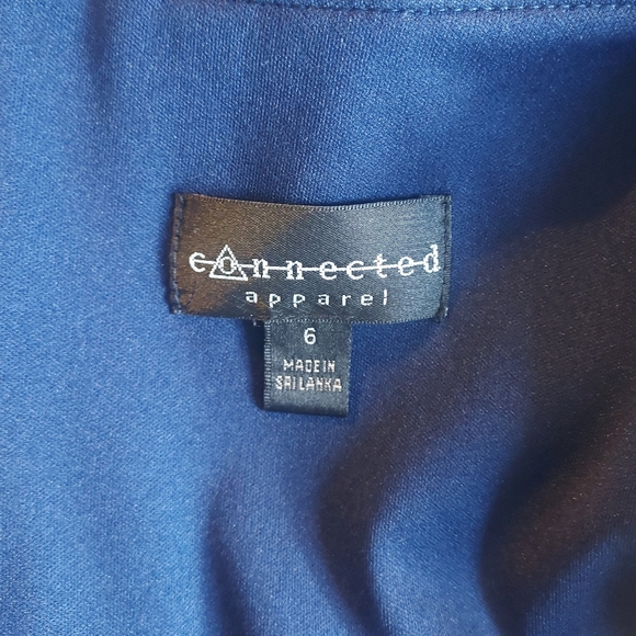Connected Apparel,  woman's deep blue size 6 dress - Picture 7 of 8